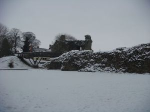 Whittington Castle remains